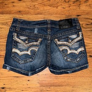R.E.U.S.E embroidered shorts